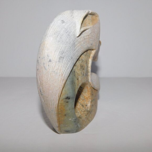 Bud Henry Native Indigenous  4" Carved Soapstone Howling Spirit Wolf ** READ - Picture 8 of 12